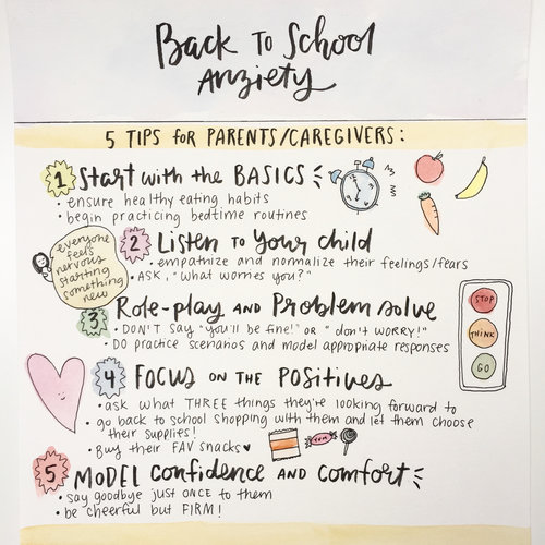how to deal with a child with school anxiety